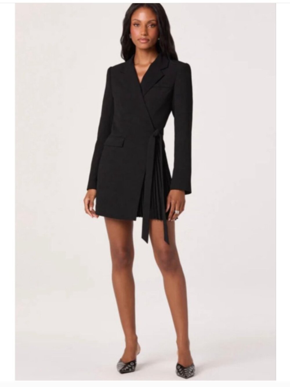 ASTR| Kesari Pleated Blazer Wrap Dress| Size XS| Lnew | sold out